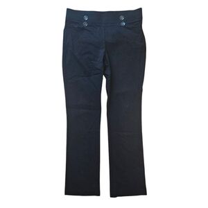 89th & Madison Stretch Pull-on Pants Black Straight-Leg Petite Small